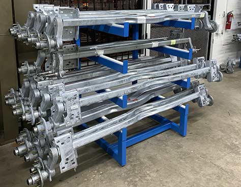 boat trailer torsion axles