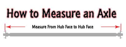 how to measure a boat trailer axle